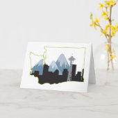 Staat Washington Kaart (Gele Bloem)