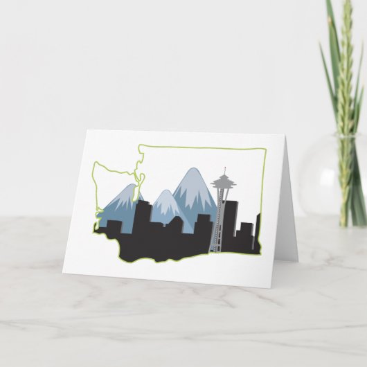 Staat Washington Kaart (Voorkant)