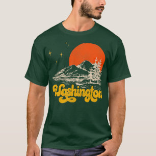 staat Washington Midden eeuw in nood T-shirt