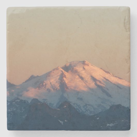 Staat Washington, Noord-Cascades. Baker monteren Stenen Onderzetter (Voorkant)