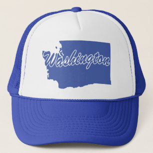 Staat Washington Shape Trucker Hat Pet