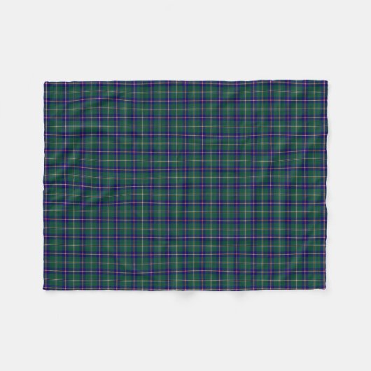 Staat Washington Tartan Fleece Deken (Voorkant (Horizontaal))