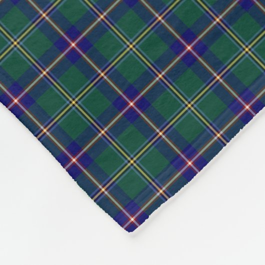 Staat Washington Tartan Fleece Deken (Hoek)