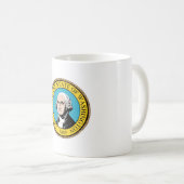 Staat Washington Vlaggenzegel Koffiemok (Voorkant rechts)