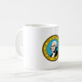 Staat Washington Vlaggenzegel Koffiemok (Voorkant links)