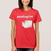 Staat Washington wit T-shirt (Voorkant)