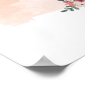 Staat Waterverf Montana Floral Poster (Hoek)