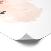 Staat West Virginia Floral Waterverf Poster (Hoek)