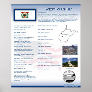 Staat West Virginia,WV-Poster Poster