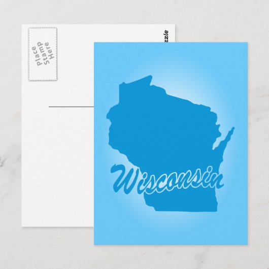 Staat Wisconsin Briefkaart (Voorkant / Achterkant)