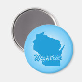Staat Wisconsin Magnet (Voorkant / Achterkant)