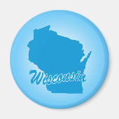 Staat Wisconsin Magnet (Voorkant)