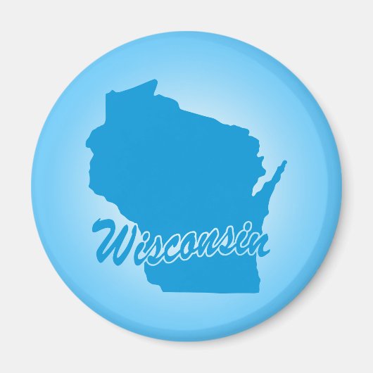 Staat Wisconsin Magnet (Voorkant)