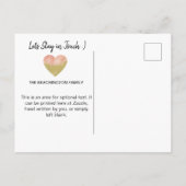 *~* STAAT WISCONSIN Nieuw thuisadres verhuizen * Aankondigingskaart (Achterkant)