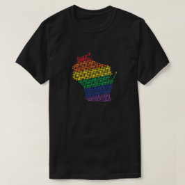 Staat Wisconsin Rainbow T-shirt