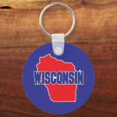 Staat Wisconsin Sleutelhanger (Voorkant)