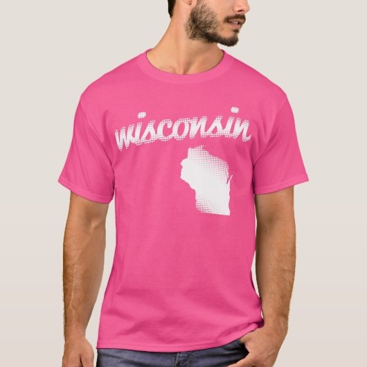 Staat Wisconsin T-shirt (Voorkant)