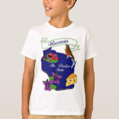 Staat Wisconsin T-shirt (Voorkant)