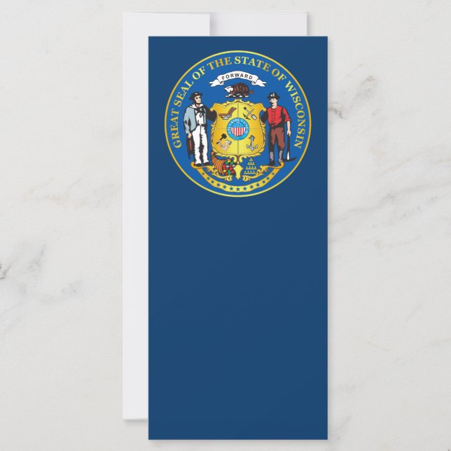 Staat Wisconsin-zegel (Voorkant)