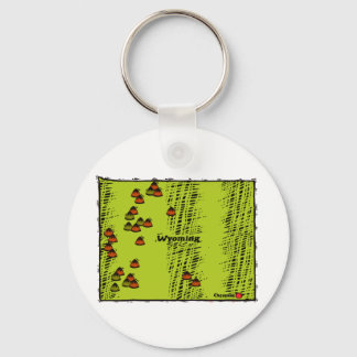 Staat Wyoming Sleutelhanger