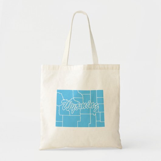 Staat Wyoming Vorm Tote Bag (Voorkant)