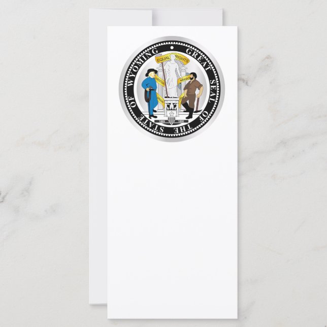 Staat Wyoming-zegel (Voorkant)
