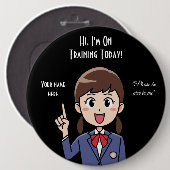 Staatsambtenaar Ronde Button 6,0 Cm (Voorkant /achterkant)