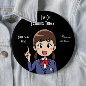 Staatsambtenaar Ronde Button 6,0 Cm (In situ)