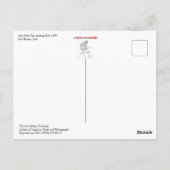 Staatsbeurs Iowa 1939 Briefkaart (Achterkant)