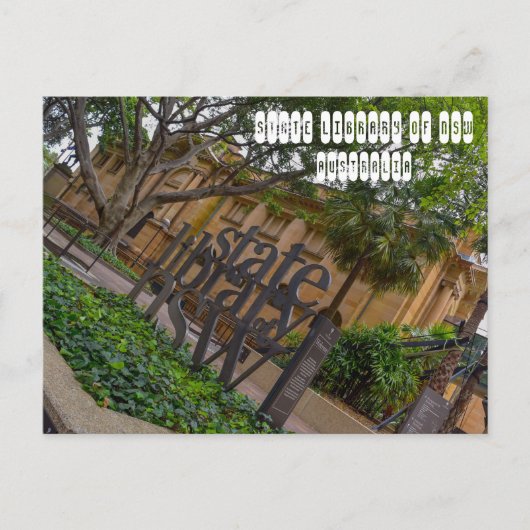Staatsbibliotheek van Nieuw-Zeeland in Sydney Aust Briefkaart (Voorkant)