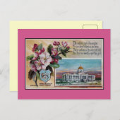  staatsbloem Arkansas, gedicht Briefkaart (Voorkant / Achterkant)