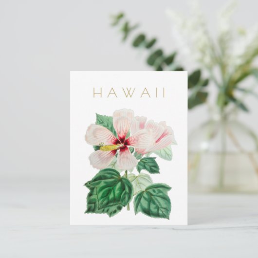  staatsbloem in Hawaii: middeleeuwse pols Briefkaart (Staand voorkant)