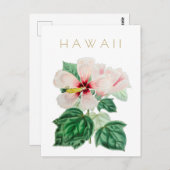  staatsbloem in Hawaii: middeleeuwse pols Briefkaart (Voorkant / Achterkant)