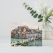 Staatsbrug 1916 Aquarelle Salzburg Briefkaart (Staand voorkant)