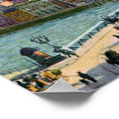 Staatsbrug 1916 Aquarelle Salzburg Poster (Hoek)