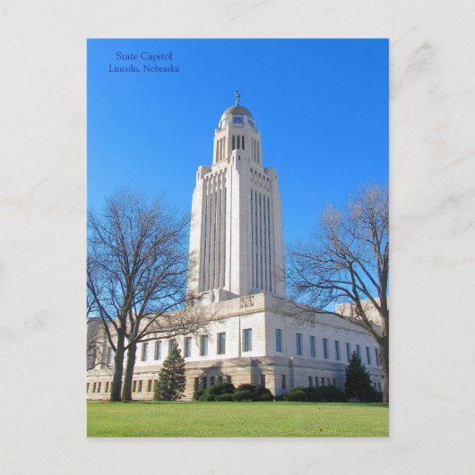 Staatscapitol Lincoln, NE briefkaart best2 (Voorkant)