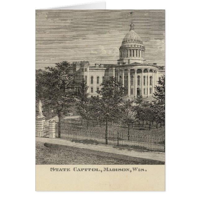 Staatscapitol, Madison, Wis (Voorkant)