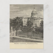 Staatscapitol, Madison, Wis Briefkaart (Voorkant)