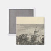Staatscapitol, Madison, Wis Magneet (Voorkant / Achterkant)