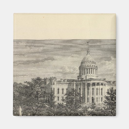 Staatscapitol, Madison, Wis Magneet (Voorkant)