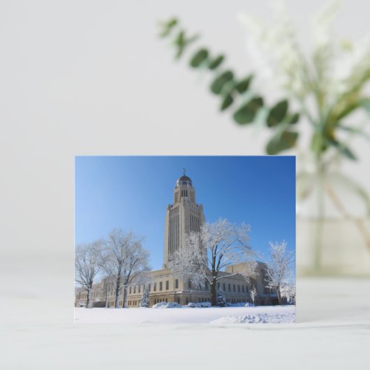 Staatscapitol Nebraska Briefkaart (Staand voorkant)