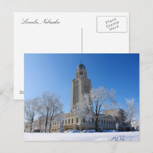 Staatscapitol Nebraska Briefkaart (Voorkant / Achterkant)