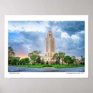 Staatscapitol Nebraska Poster