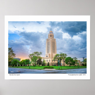 Staatscapitol Nebraska Poster