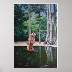 Staatscentrum in Jardin de Botanica, Rio de Janeir Poster