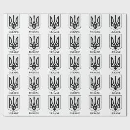 Staatscoat van Armen van Oekraïne Minimalistische Cadeaupapier