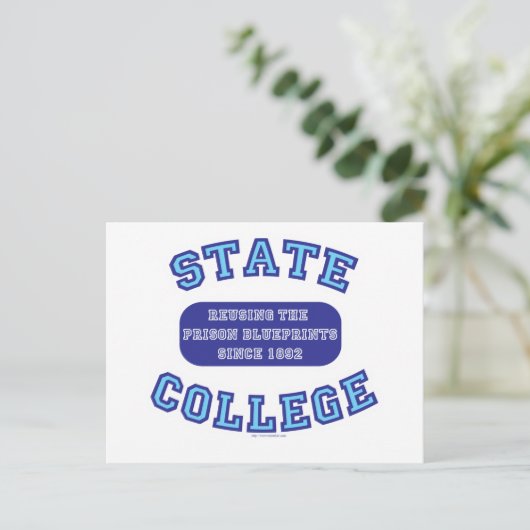Staatscollege Briefkaart (Staand voorkant)