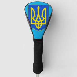 Staatsembleem van Oekraïne Gouden Drietand Fijne K Golfheadcover