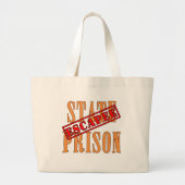 Staatsgevangenis Escapee Halloween Humor Grote Tote Bag (Voorkant)