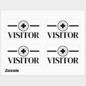 staatsinstelling crimineel krankzinnige bezoeker rechthoekige sticker (Vel)